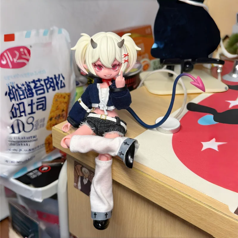 

New Product In Stock Devil Horn Bjd Blind Box 8-Point Action Figure Collectible Figurine Decorative Doll Festival Birthday Gift