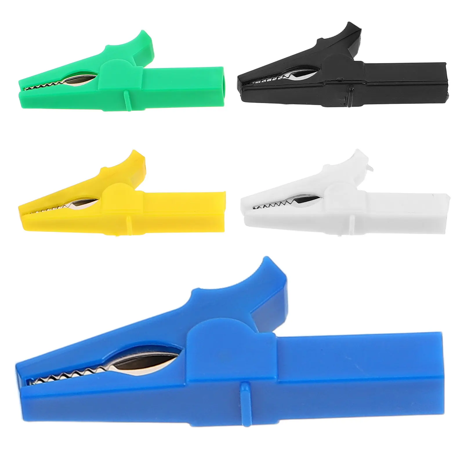 

Copper Crocodile Clips 30A Multimeter Alligator Test Clamp For 4mm Banana Plug Insulated Heavy Duty Charging Alligator Clips