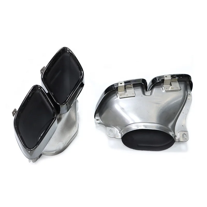 

1 Pair 304 Stainless Steel GT50 Exhaust Pipe For Benz GT53 Muffler Tips Tailpipe GT63 Exhaust System Nozzle
