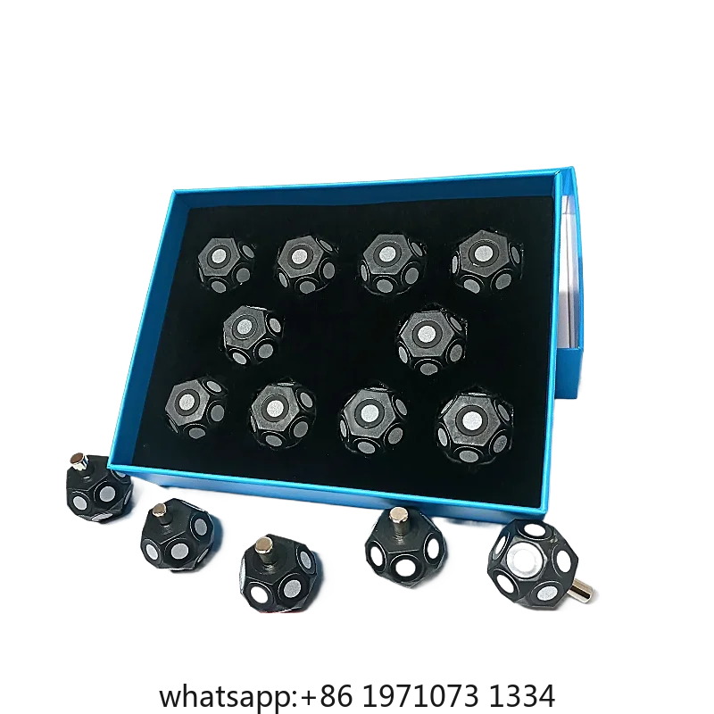 3D Scanning of Spherical Multi-sided Shapes with 3D Scanners, Marking Points, Handheld High-reflective Markers, Target Points, A