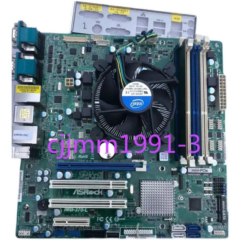 1PC used Industrial control motherboard IMB-370-L LVDS P120-15B