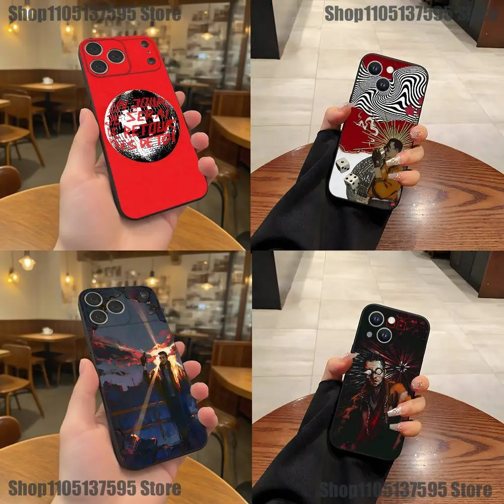 

Game Disco E-Elysium Phone Case For iPhone 17,16,15,14,13,12,11,Pro,XS,Max,XR,Plus,E,SE4,Mini Black Soft Cover