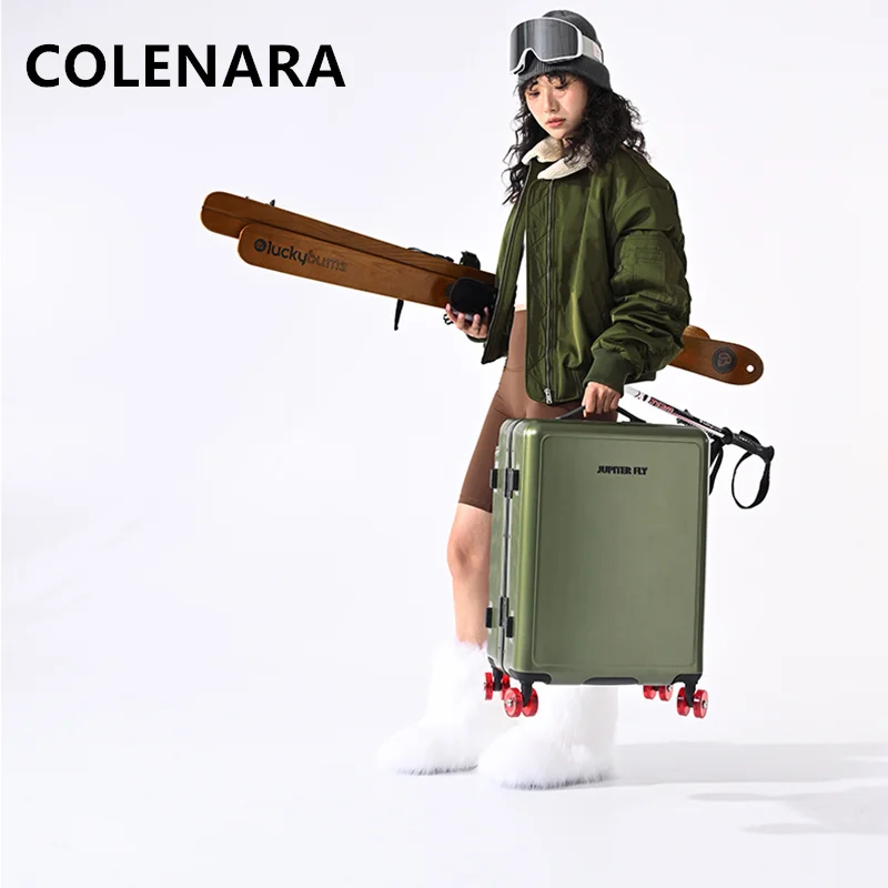 COLENARA High-quality Suitcase Large-capacity Trolley Case ABS+PC Boarding Box 20