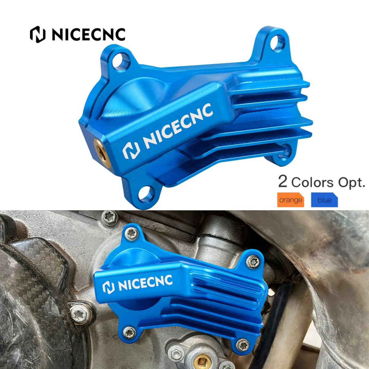 

NICECNC For Husqvarna TE300 TE250 TE 300 250 2017-2019 TX300 TC250 2018 2017 Motocross Water Pump Cover Guard Protector Aluminum