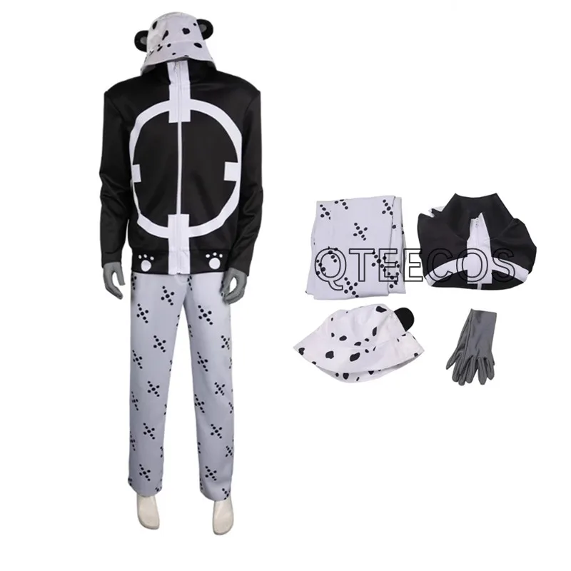 

Аниме Bartholemew Kuma Косплей Костюм Сорбет Kingdom Униформа Шляпа Полный комплект Взрослый мужчина Карнавальный костюм на Хэллоуин