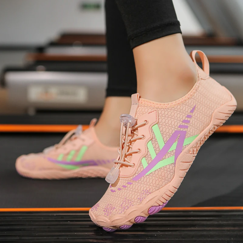 2026 Quick-drying Indoor Fitness Outdoor Women's Water Shoes Swimming Barefoot Five Fingers Aqua Shoes Beach Seaside Light Sneak