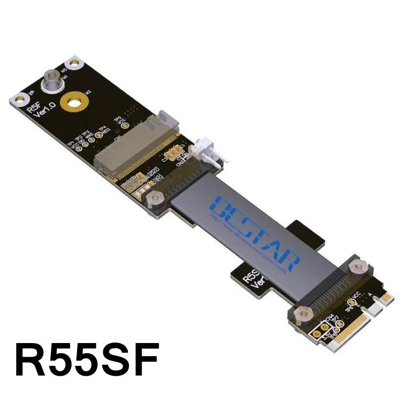 Riser M.2 WIFI A.E คีย์ A + E 2230 ถึง M.2 NVMe NGFF Riser อะแดปเตอร์การ์ดสายริบบิ้นสําหรับ M2 Wi-Fi บลูทูธ 3G 4G