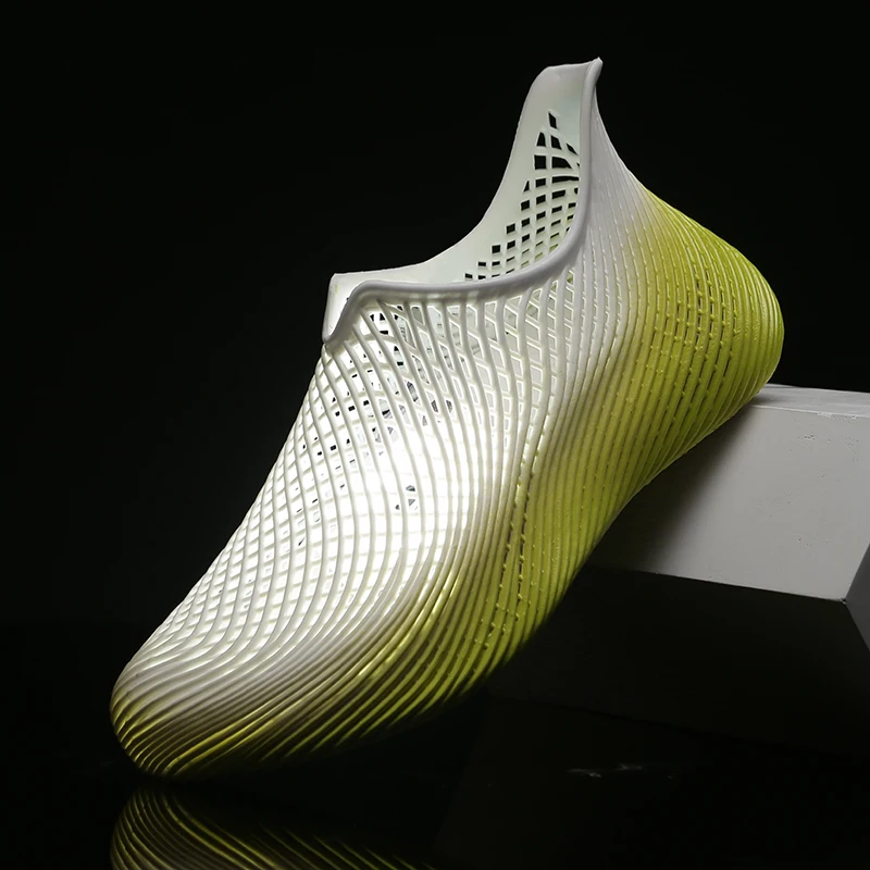 [Schlicht & Hochwertig] Herren Sommer Neue Mesh-Lochschuhe, 3D-Strukturiert, Rutschfest, Atmungsaktiv für Outdoor, Strand und Bachspaziergänge – Detail 9