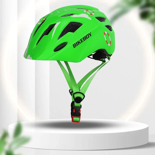 Imagen 2 del producto Casco de ciclismo para niños, casco de seguridad transpirable con luces traseras, ligero para monopatín, bicicleta de equilibrio