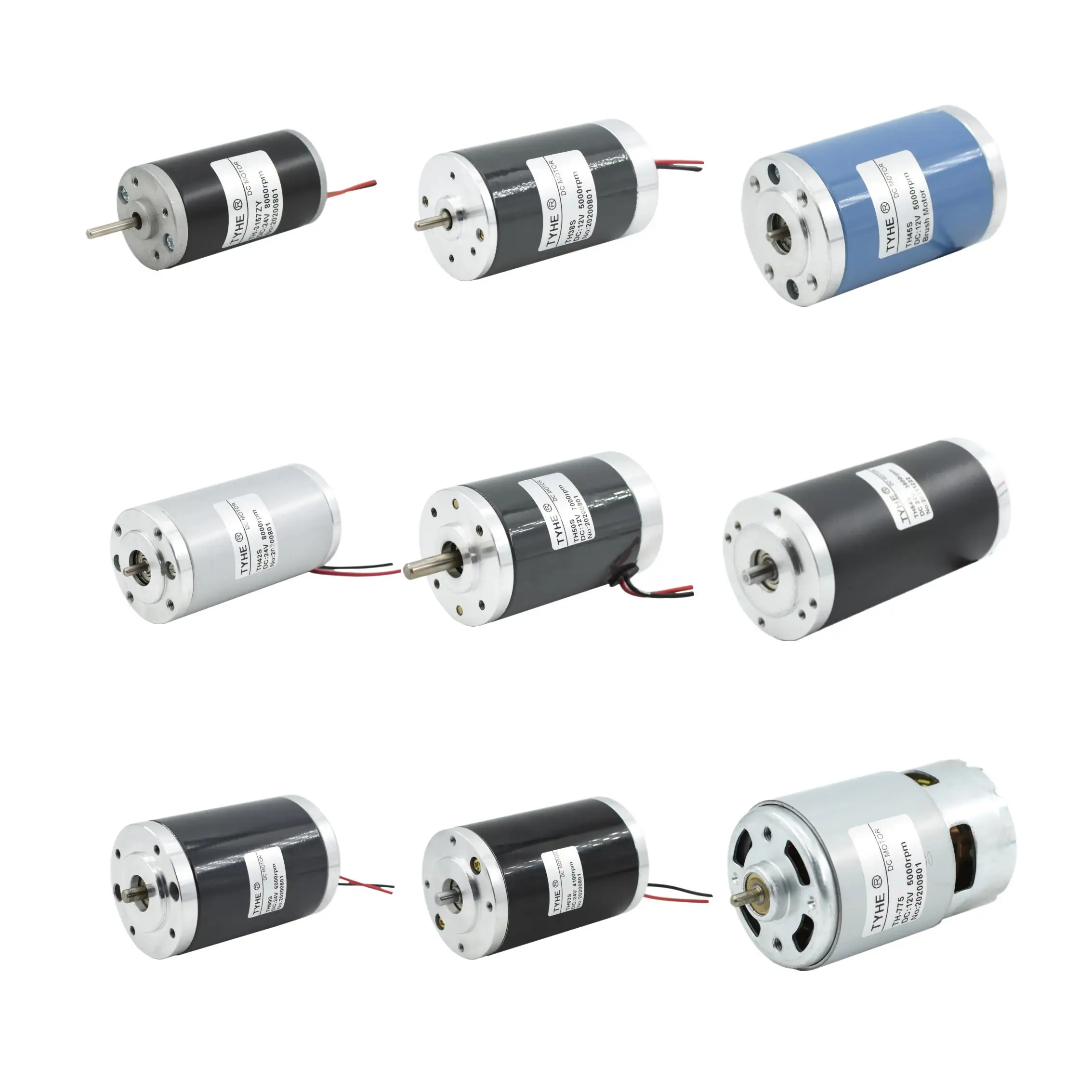 45mm Micro DC Gear Motor 12V 24V 10W 100mNm 5000rpm High Speed Low Power Motor CE RoHS Certified