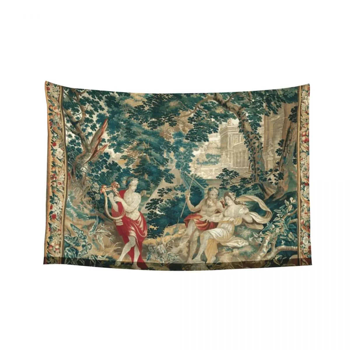 

Orpheus Playing the Lyre to Hades and Persephone, from Orpheus and Eurydice or The Metamorphoses Tapestry Room Decor Tapestry