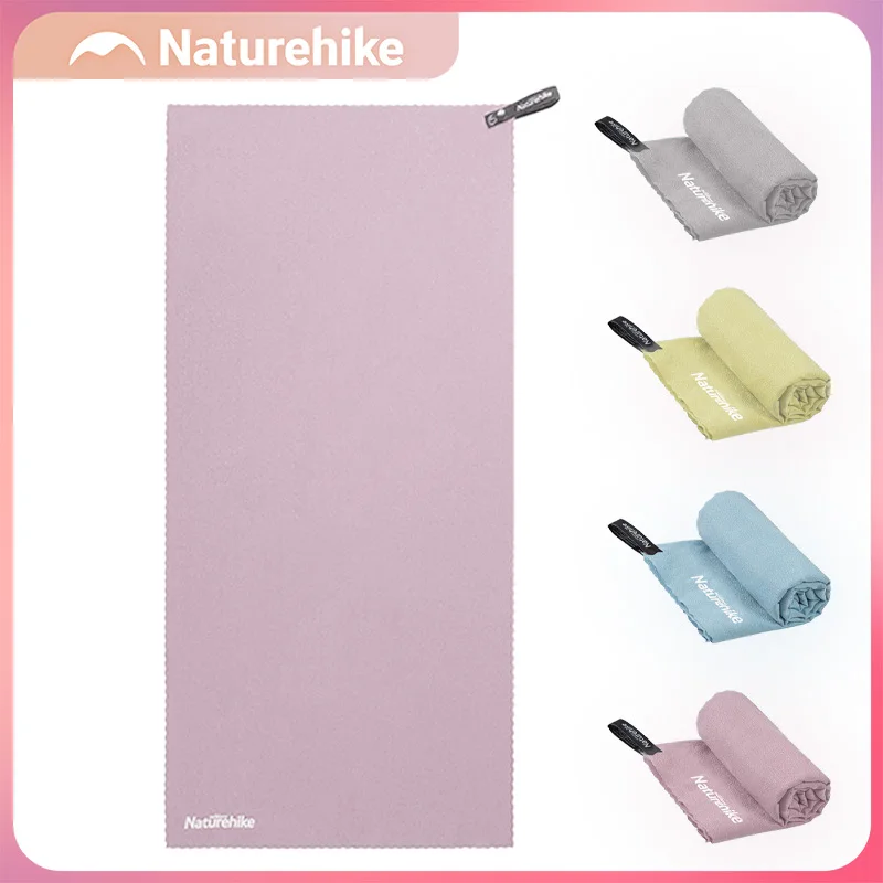 Naturehike Toalha de banho respirável de secagem rápida, para viagem, praia, esportes, academia, absorvente, rosa, amarelo