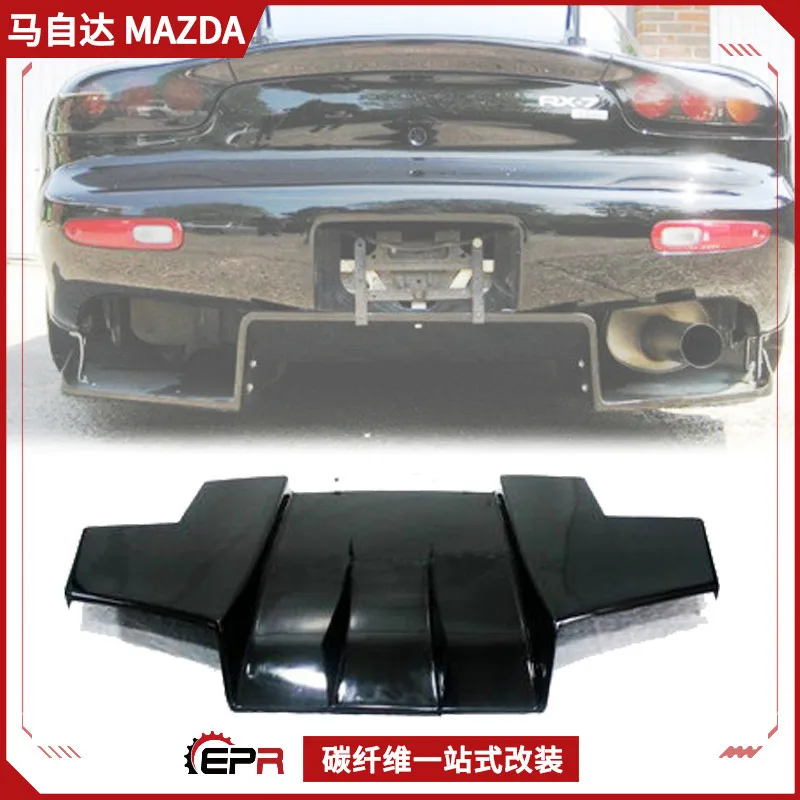 

Suitable for Mazda Mazda RX7 FD3S modified carbon fiber rear lip, rear bar surrounded spoiler baseplate installation