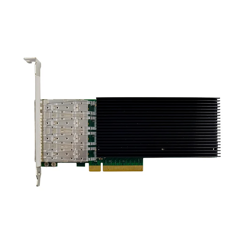 Quad Port 10GbE SFP+ Fiber Ethernet Intel X722 Chip PCI-E X8 Controller Card X722-DA4 RDMA Server Fiber Network Adapter NIC