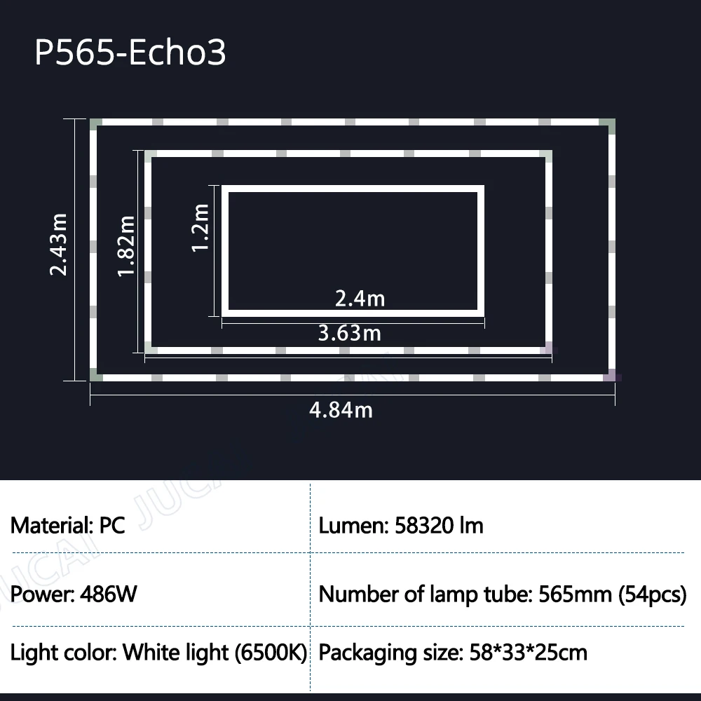 Zeshoekige garageverlichting roosters LED plafondlamp 6500K superheldere honingraatverlichting plafond voor magazijn autowerkplaats tentoonstellingshal