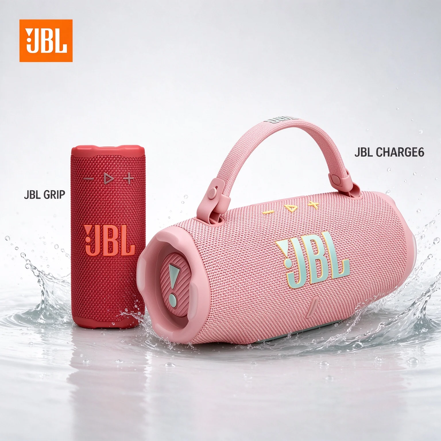 JBL CHARGE6 & GRIP Portable Bluetooth Speaker Auracast Long Playtime Drop-proof Travel Party Waterproof Stereo Speaker