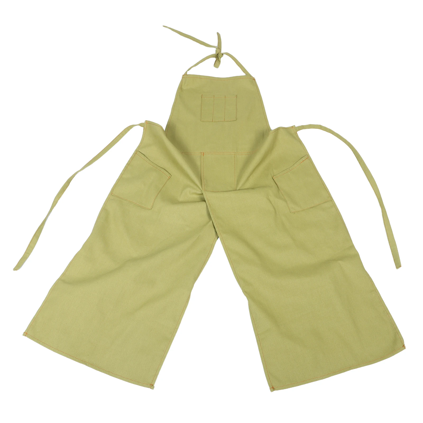 

Multi Pocket Oxford Cloth Long Split Leg Chef Apron Heavy Duty Canvas Adjustable Neck Strap Workshop Apron For Men Women Diy