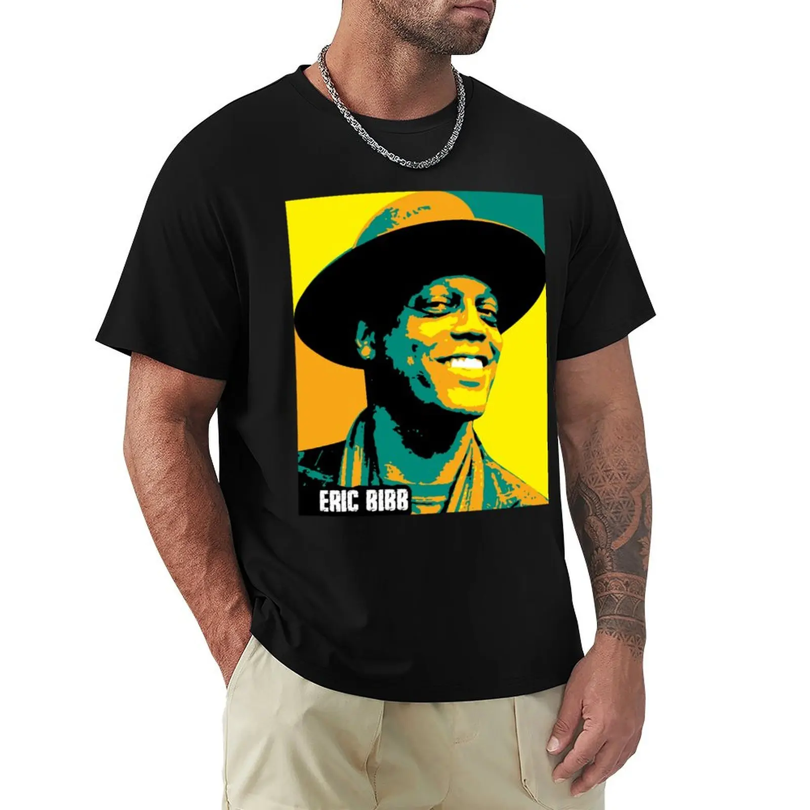Eric Bibb. Eric Charles Bibb. An American-Born Blues Singer And Songwriter. Sticker T-Shirt