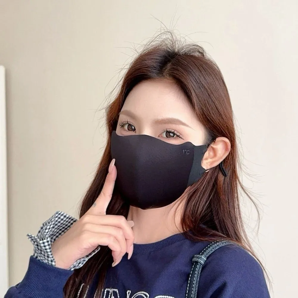 قناع دافئ جديد قابل للتنفس قابل للغسل بدون أثر حجاب للوجه مقاوم للغبار وقابل للتعديل للوجه جيني للتزلج في الهواء الطلق وركوب الدراجات #3