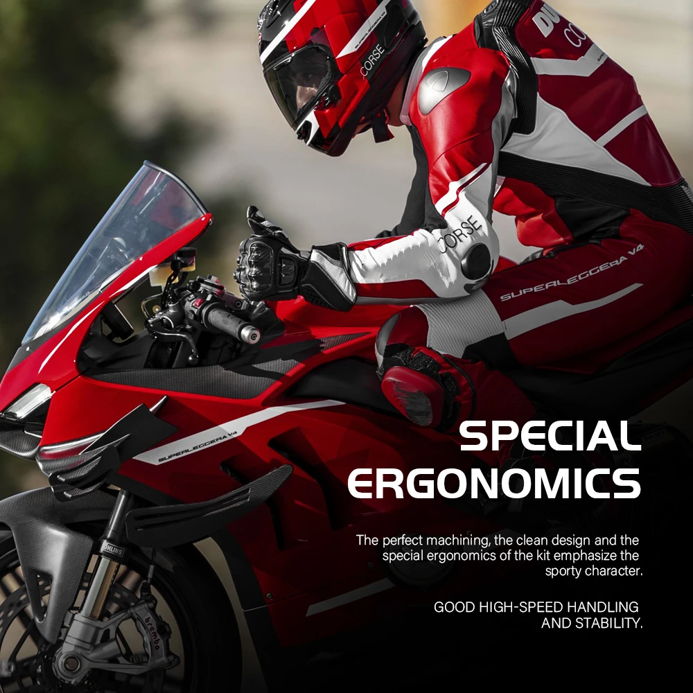 Motorcycle Clip on Ons Fork Riser Regular Handlebar For Ducati 1299 959 Panigale V2 V4 Superbike 848 899 959 1198 1199 1299
