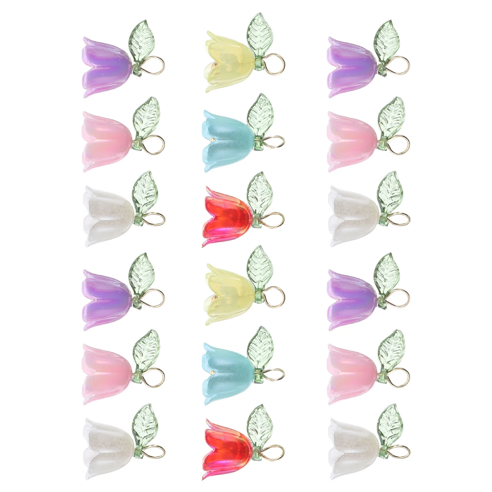 

18 шт., подвески в виде цветка лилии, подвески, ювелирные аксессуары, браслеты «сделай сам», серьги, брелки, цветочные бусины, принадлежности для рукоделия