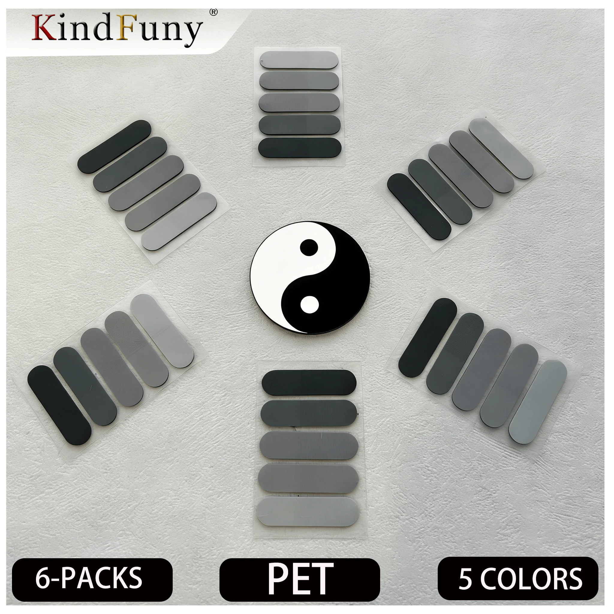 

6-Packs of Transparent Sticky Notes Self-Adhesive BookMarker Annotation Reading Book Clear Tab Kawaii Cute Stationery