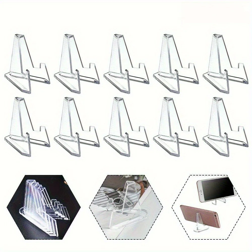 A Set of 21 Acrylic Display Stands for Commemorative Coins, Ideal for Art Exhibitions, Hanging Jewelry Organizers
