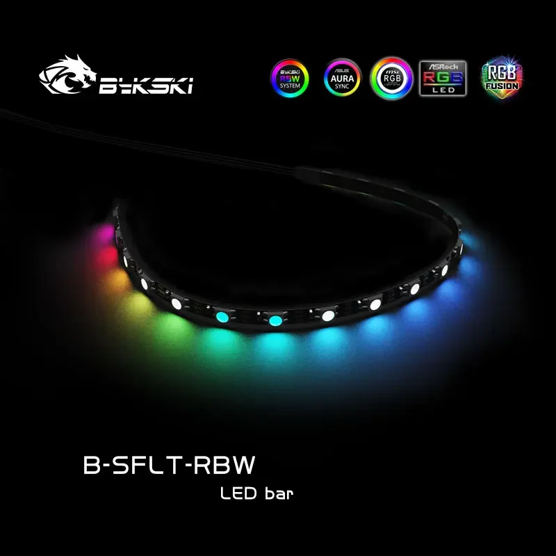 Bykski-Faixa de luz LED RGB suave para CPU, Water Block, 12V, 5V, ARGB, ARUA, SYNC