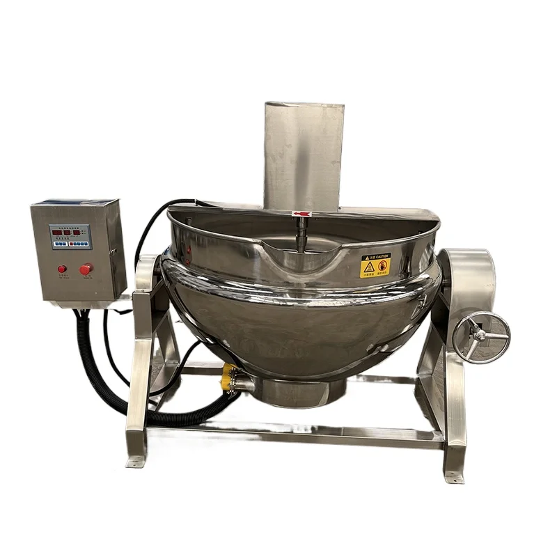 Stainless Steel 50L to 1000L Food Mixing Cooking Jacket Kettle With A.gitator Industrial Porridge Soup Boiler