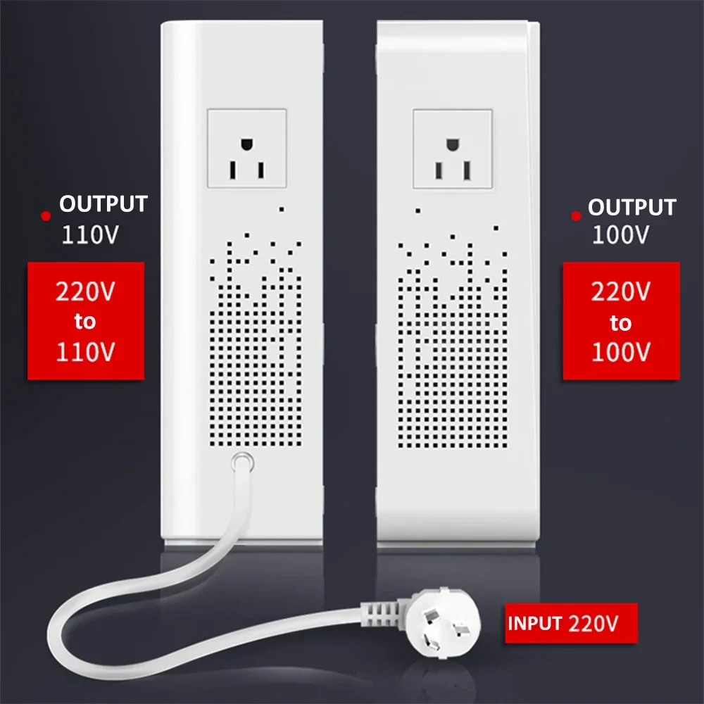 220v 50hz 110v 60hz Converter 1000va 2000va 110V to 220V Single Phase Step Up/Down Transformer