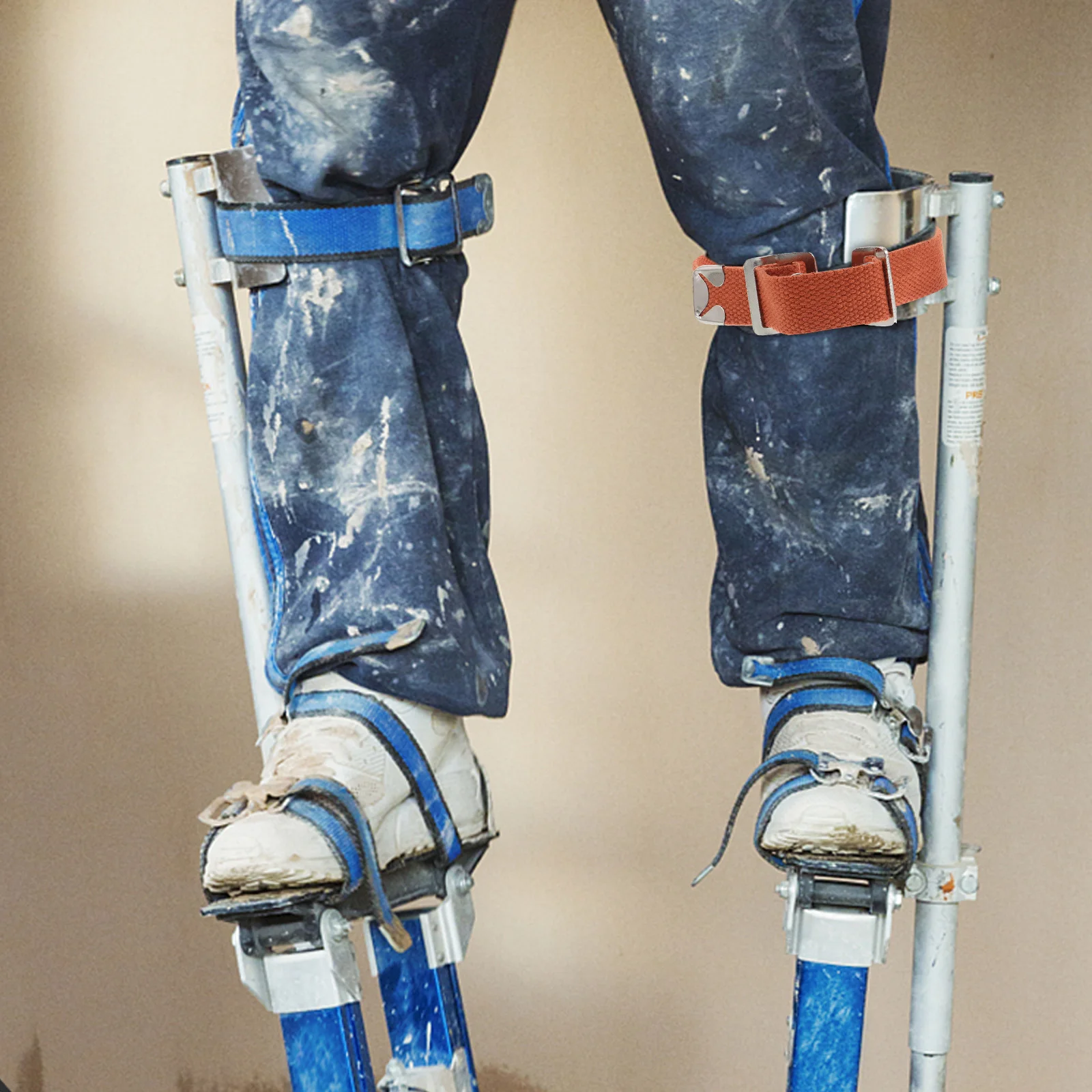

2 Pcs Stilt Shoe Straps Plasterboard Drywall Leg Cuff Replacement Clown Accessories Adjust