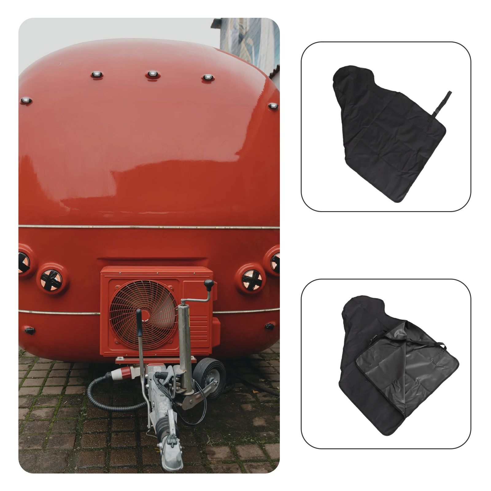 

Trailer Towing Hook Cover Waterproof Oxford Cloth Protective Covers Universal Hitch Coupling Lock Lightweight Flexible Storage