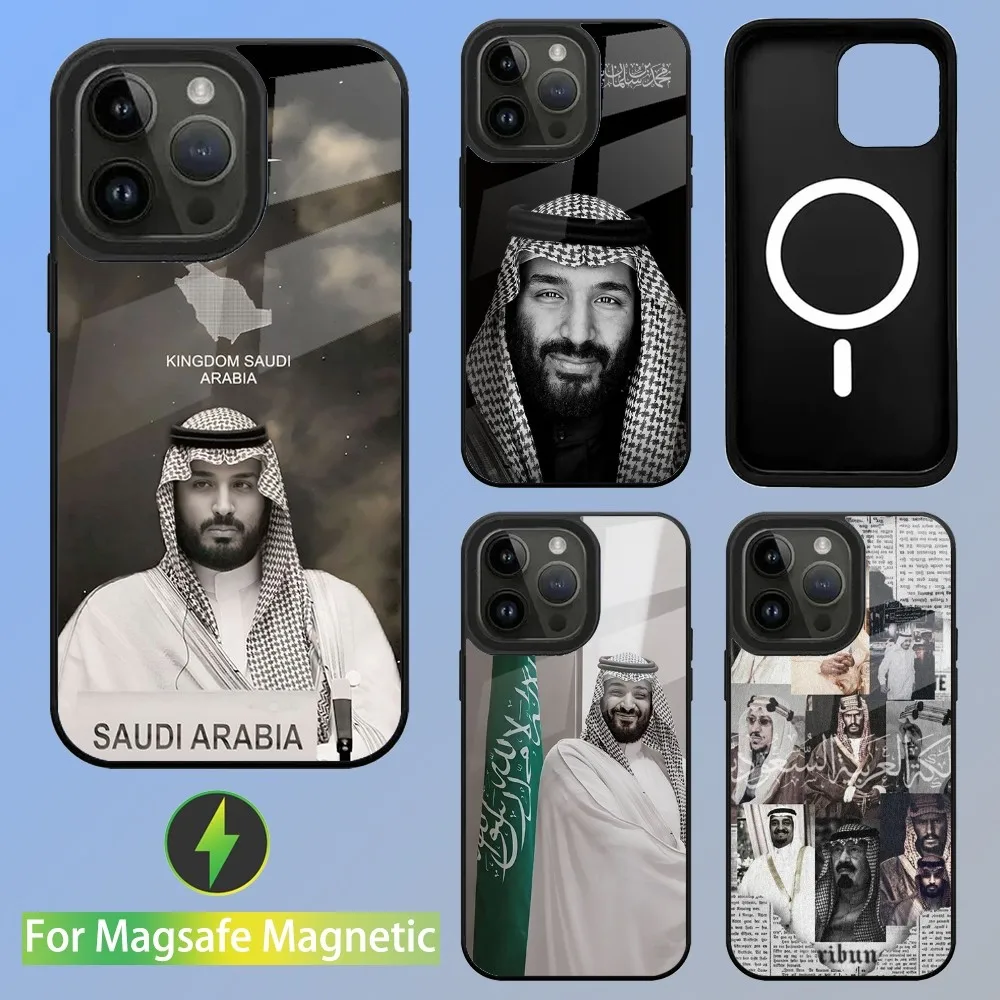 Mohammed bin Salman MBS Phone Case For iPhone 16,15,14,13,12,11,Plus,Pro,Max Mini Magsafe Magnetic Wireless Charging