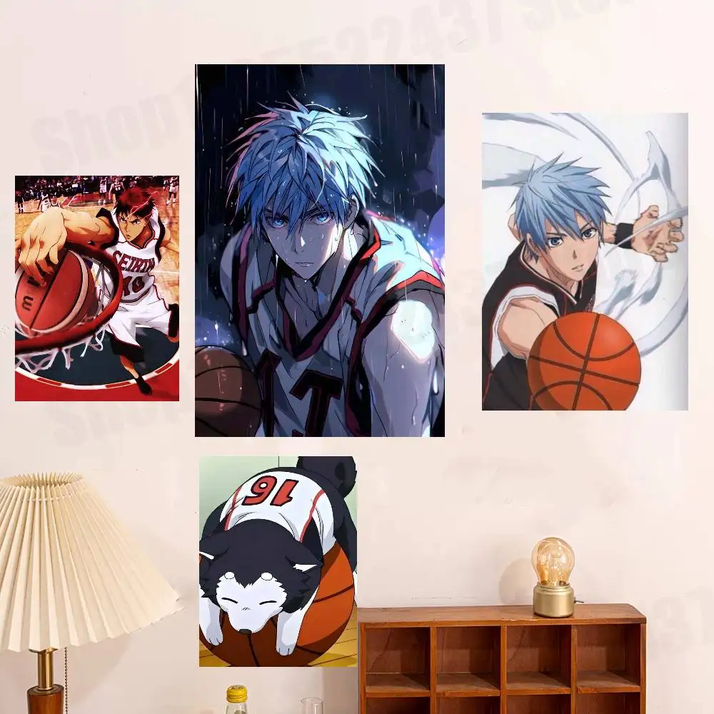 

B-Basketball Anime Kuroko Taiga Poster HD Art Sticky Wall Waterproof For Bedroom Game Room Wall Home Decor Gifts