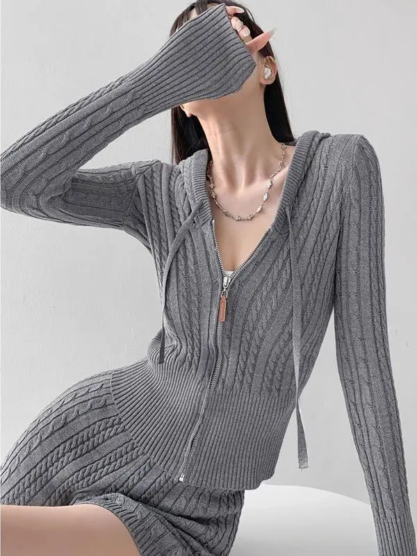 الأمريكية Sle محبوك ort مجموعة المرأة سليم صالح الأعلى orts قطعتين دعوى عادية تخفيف Sle ألياف البوليستر سستة إغلاق