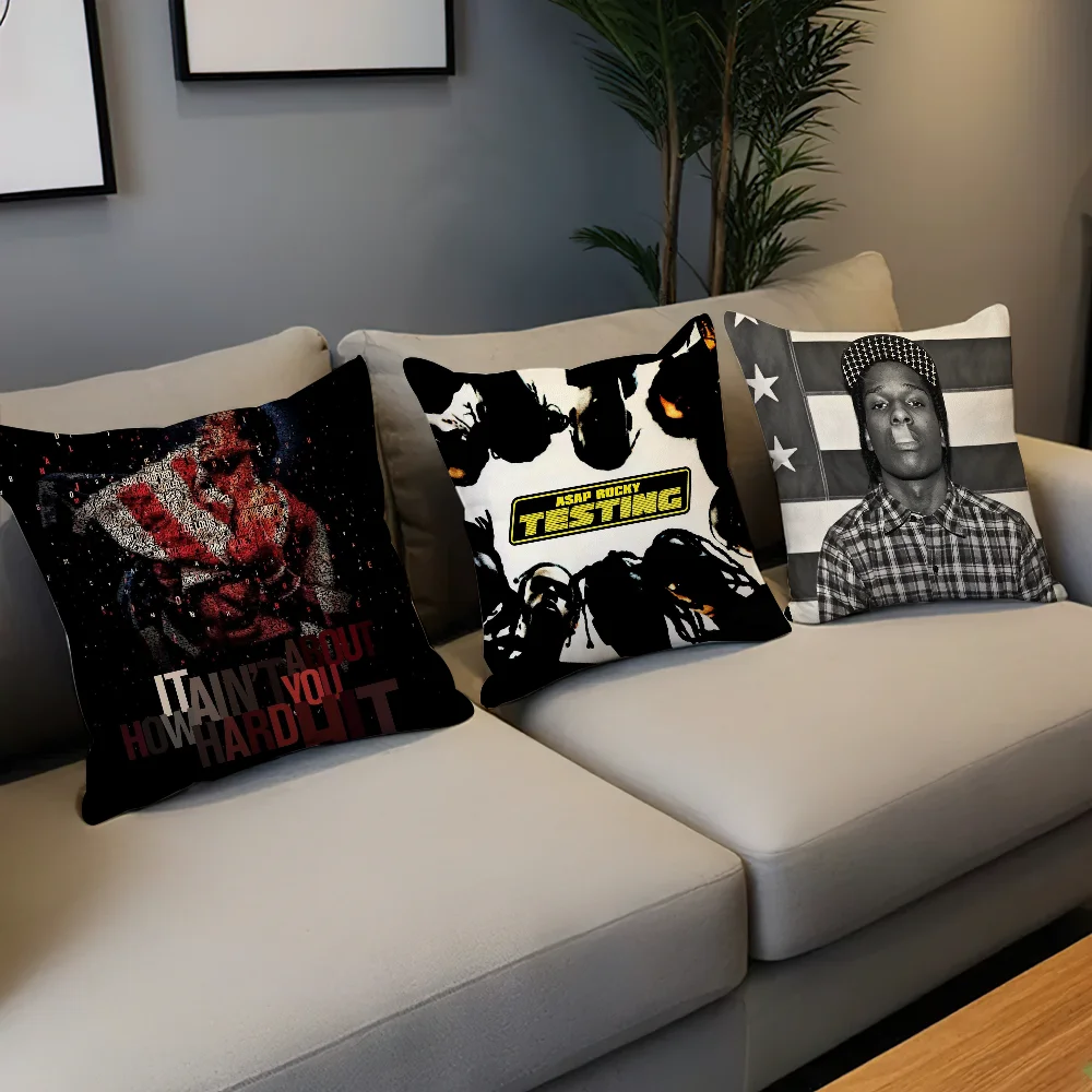 America R-Rocky Rapper A-AS-APS cushion cover Pillow Case Sofa Bedroom Living Room Office Bedside Table Backrest Printing Square