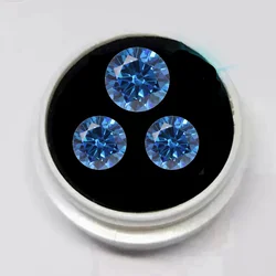 Brilliant Cut Deep Aquamarine for Jewelry Making VVS Loose Gemstones Gorgeous Round Cut Gem