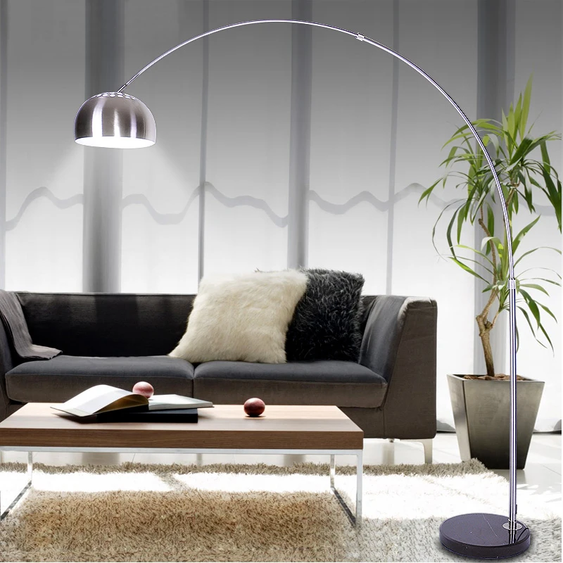 Living Room Hotel Bedroom Rotatable Round Light Emitting Diode Iron Reading Floor Lamp