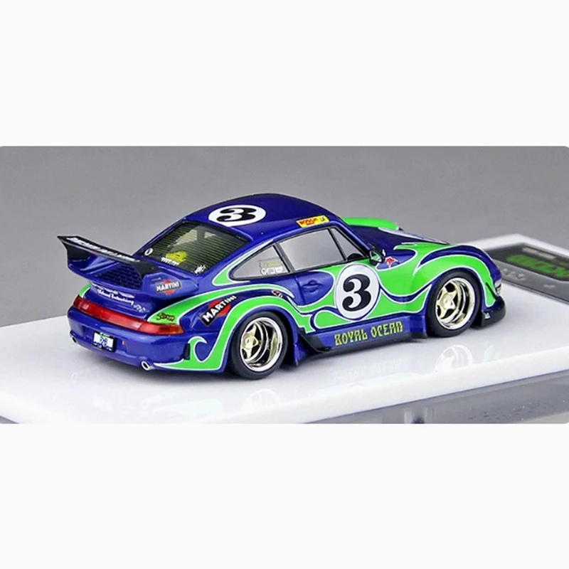 Stock FuelMe Scala 1:64 911 964 993 Rwb Modello di auto in resina Classici Regalo souvenir per adulti Display statico