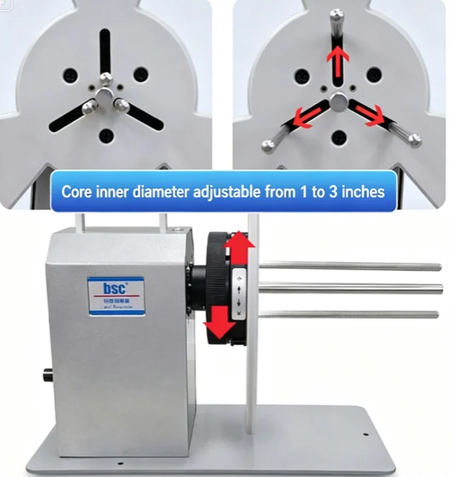 BSC-X6 Multi-purpose Automatic Rewinder Tag Around The Feeder Winder Rewinder Label Receiving Paper Machine 110V/220V