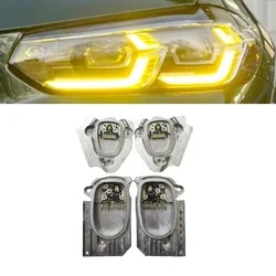 Yellow LED Daytime Running Light Module For BMW X3 X3M G01 X4 X4M G02 F97 F98 LCI Yellow DRL Adaptive Headlight 2022 2023