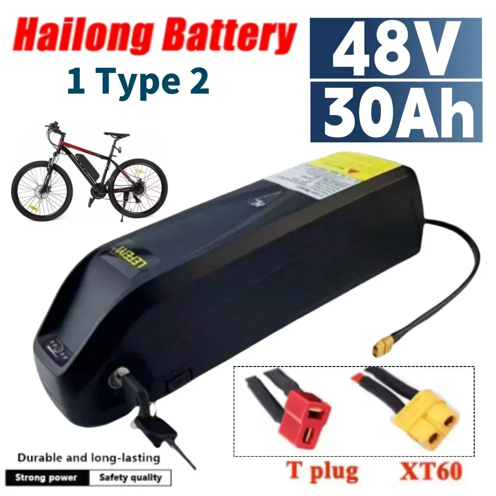 

for Hailong 48V 30AH Battery Anti-thief Bike with 18650 Lithium Battery Pack+54.6VCharger