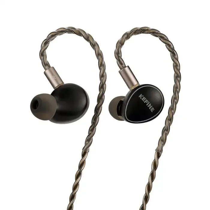 KEFINE Quatio In-Ear Earphones 2DD+2BA Hybrid Drivers with Replaceable Tuning Nozzles 3.5mm+4.4mm Cable