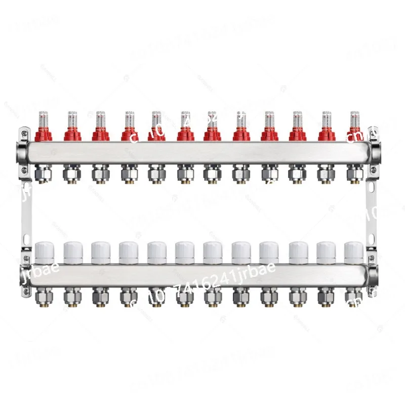 underfloor heating ufh manifold collector with flow meter topmeter for under flooring heat radiator