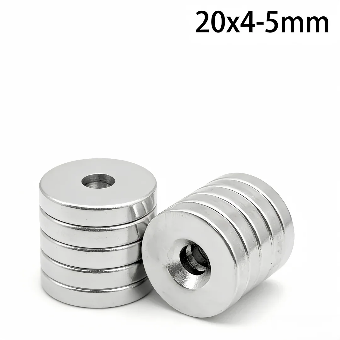 20x4-5mm Powerful Magnets Strong Disc Magnets For Fridge Diy Building, Scientific Craft Education 20x4 Hole 5mm 20*4-5 20x4-5