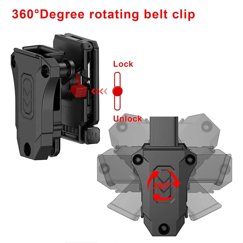 حافظة مسدس اليد اليمنى العالمية لـ CZ Walther S&W M&P Springfield XD Ruger SR9 SS P365 Taurus Colt Beretta92 Glock17 19 19x