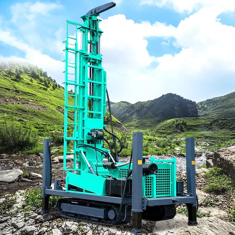 맞춤형 1150피트 공압식 경암 수중 시추기, 에어 컴프레서 포함 코어 심정 시추기