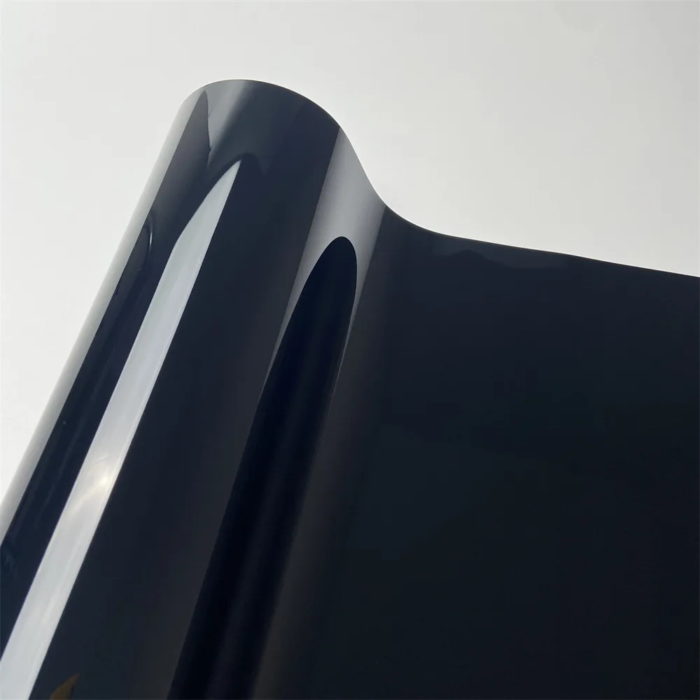 PET Auto Sticker Ultra Glossy Piano Black White Car Vinyl Wrap Film Air Bubble Free Vehicle Accessories Interior Decoration - view 2