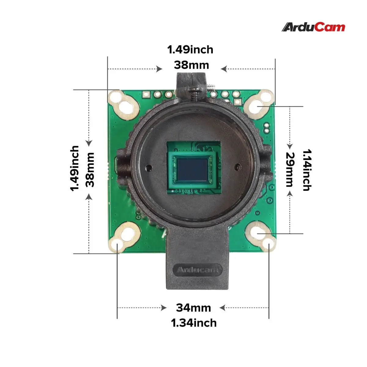 Arducam Raspberry Pi HQ Camera for Raspberry Pi, 12.3MP IMX477 High Sensitivity CMOS with C-CS Adapter and Tripod Mount for Rasp