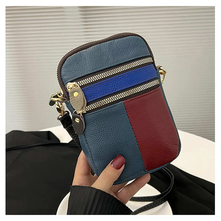 Mode Dames Handtassen Mini Schoudertassen Kleine Crossbody Tassen Lederen Rits Telefoon Pols Tas Vrouw Tasje